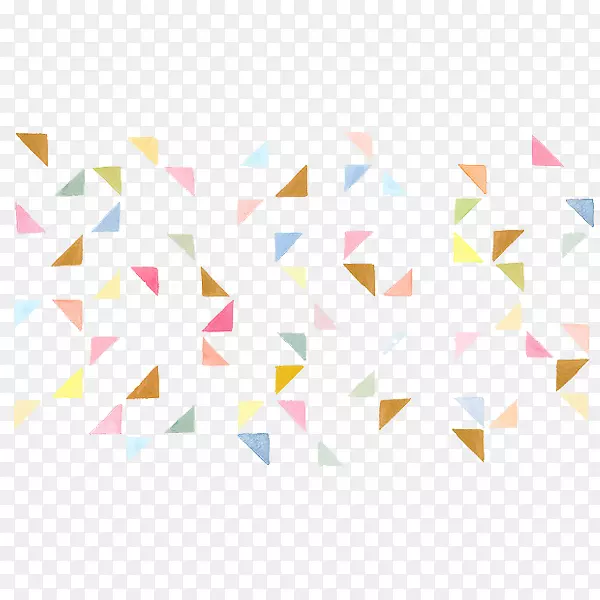 彩色三角形组成的背景