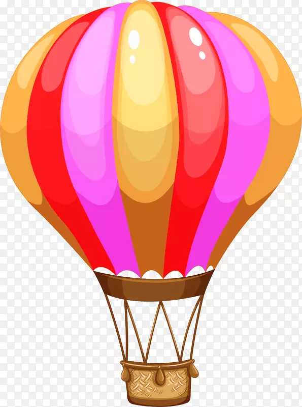 卡通热气球矢量图下载