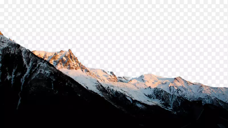 阿尔卑斯山勃朗峰雪山六