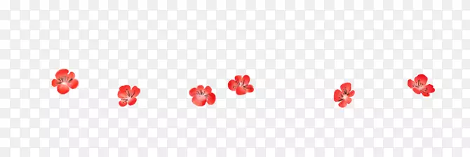 红色的小花
