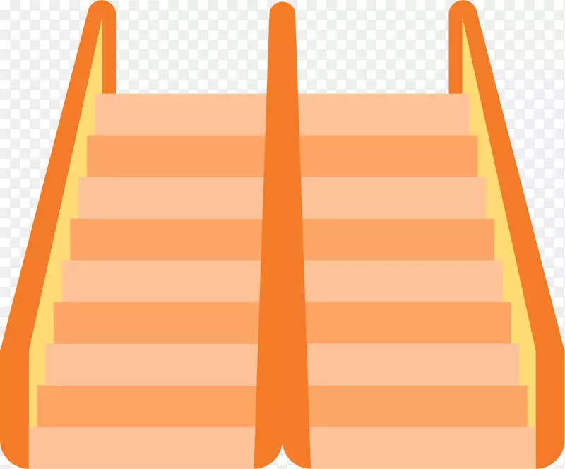 橙色楼梯图标