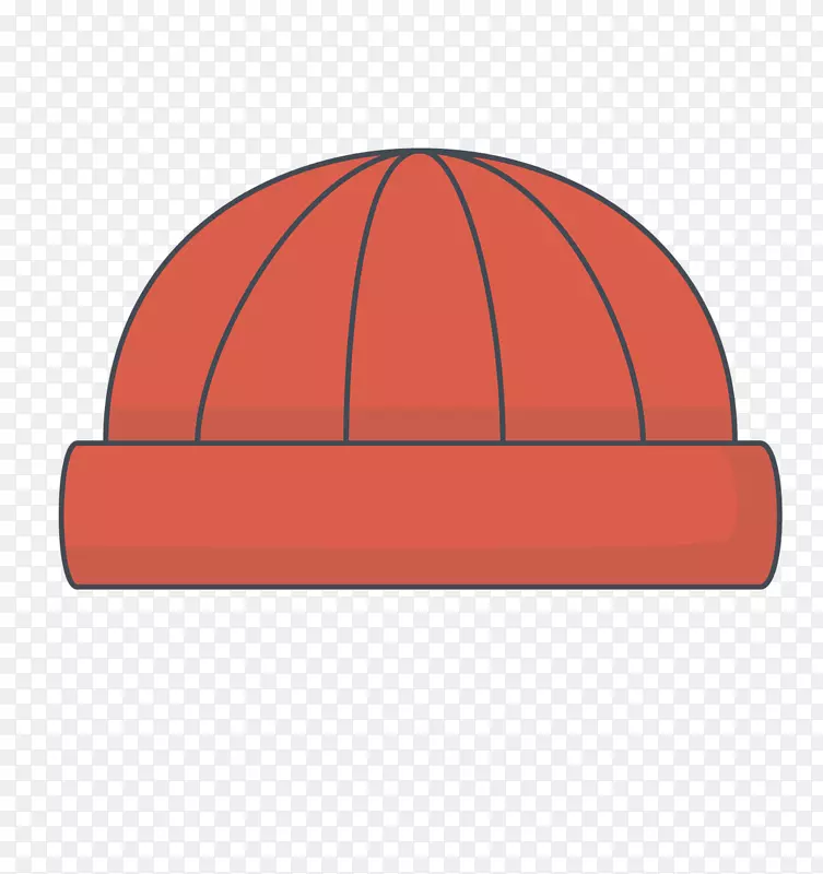 红色冬帽可爱服饰图标