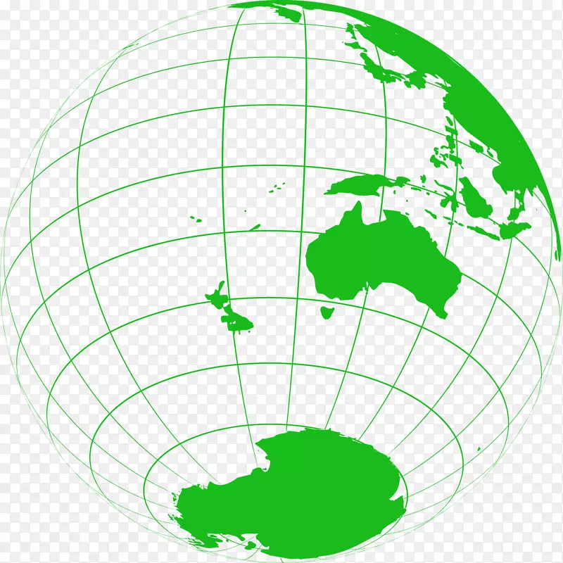 矢量绿色地球素材图