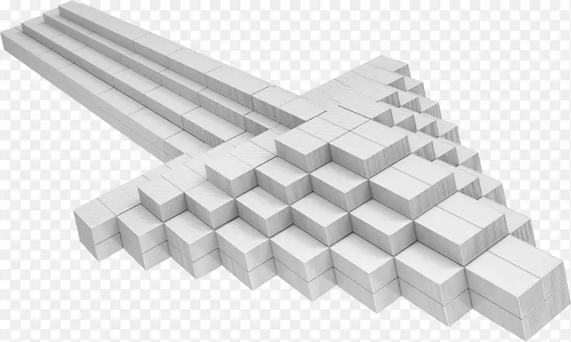 白色方形商务台阶