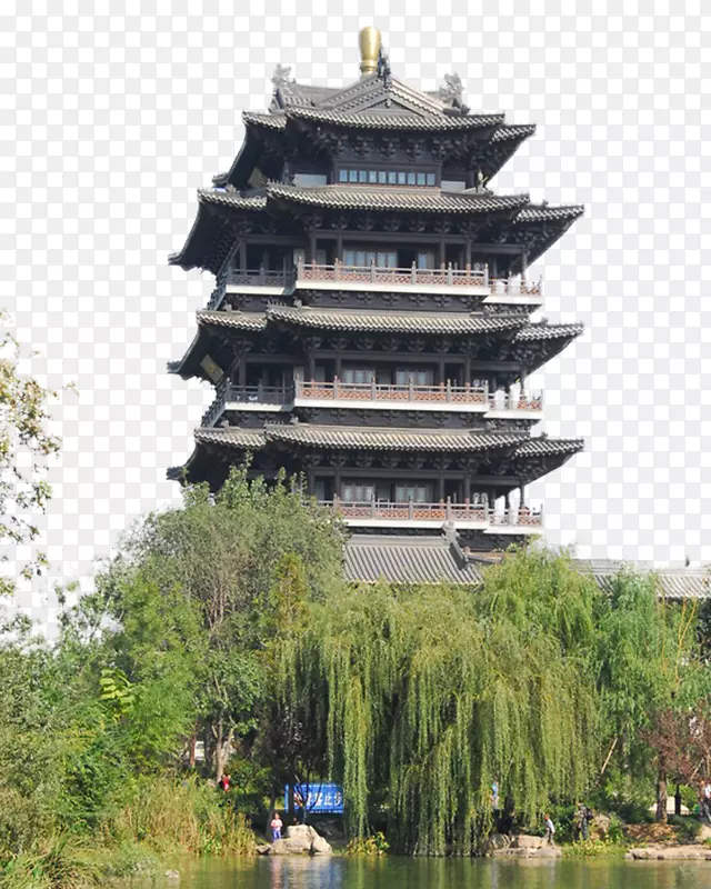 济南大明湖建筑