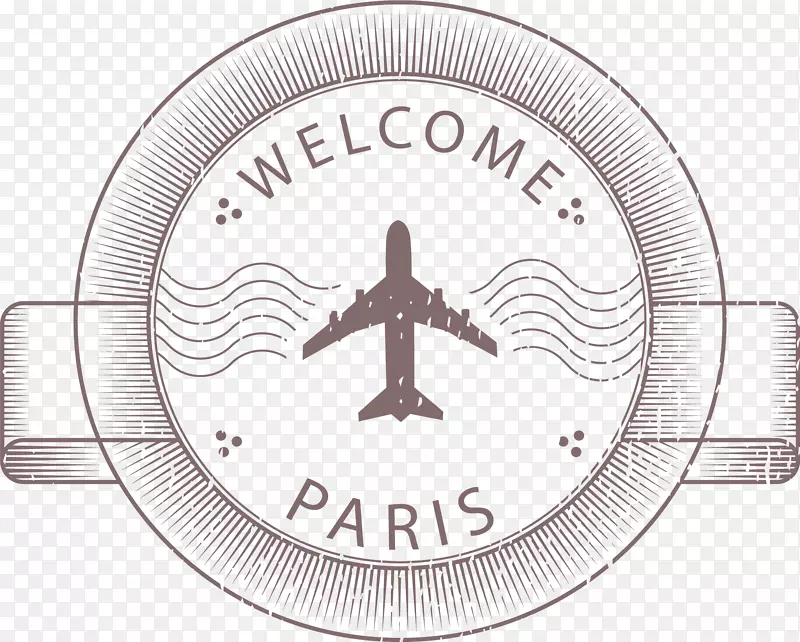 小飞机巴黎纪念邮戳