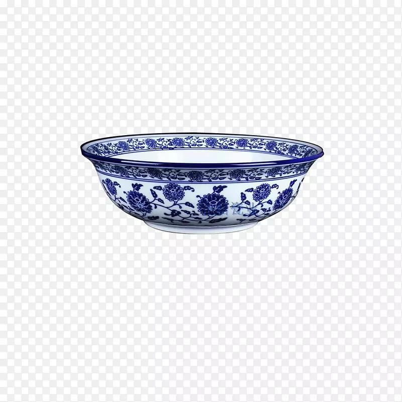 产品实物传统花纹瓷器青花碗