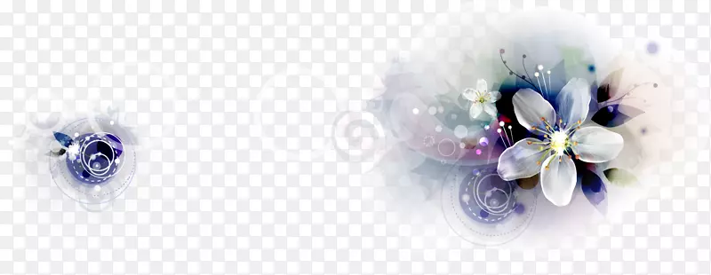 梦幻花朵图案