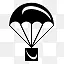 降落伞黑色的free-mobile-icon-kit