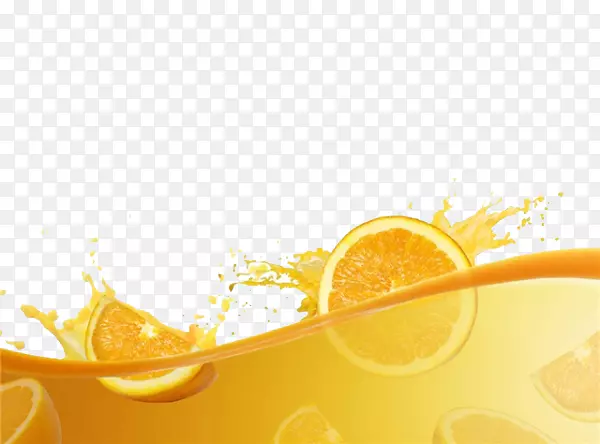 新鲜的飞溅的橙汁