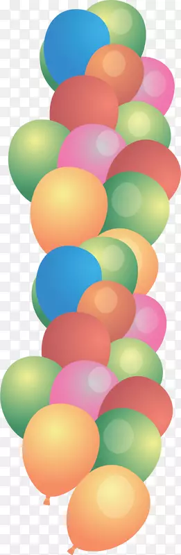 儿童节一大串气球