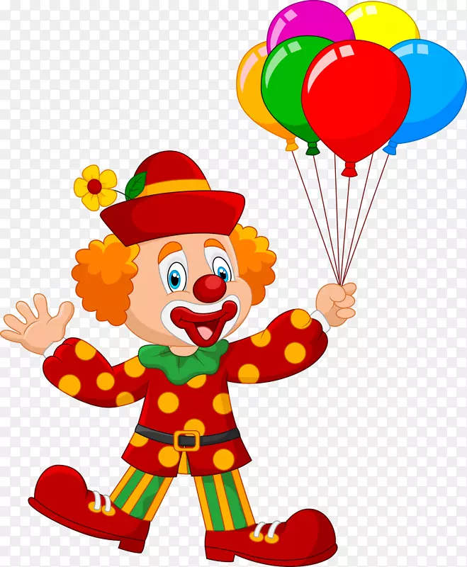 小丑与气球