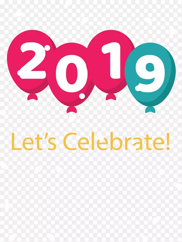 粉红气球2019新年