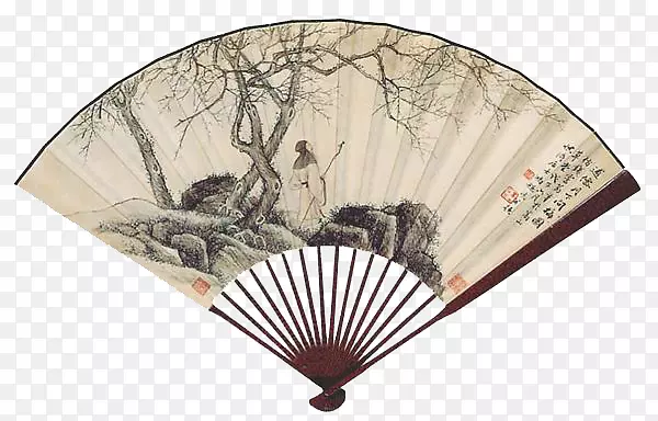 水墨画折扇