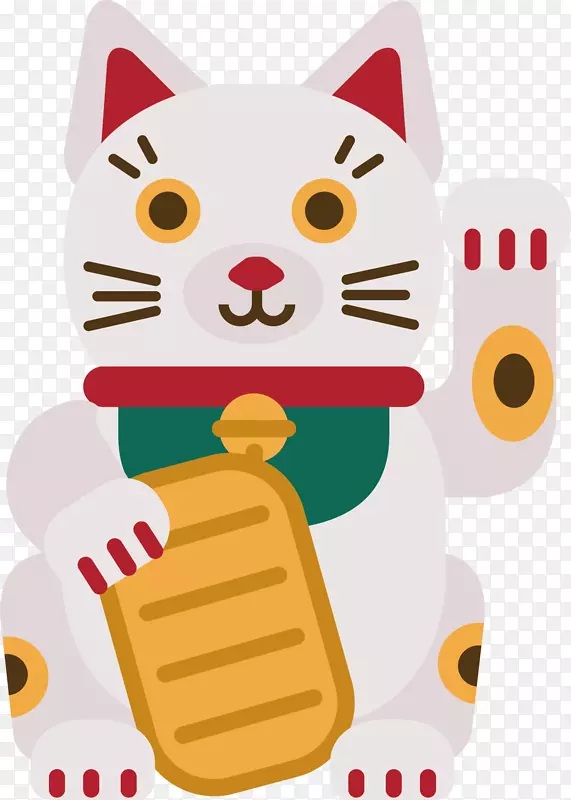 招财猫矢量图