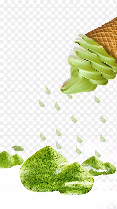 抹茶冰淇淋奶茶店冷饮店健康绿色
