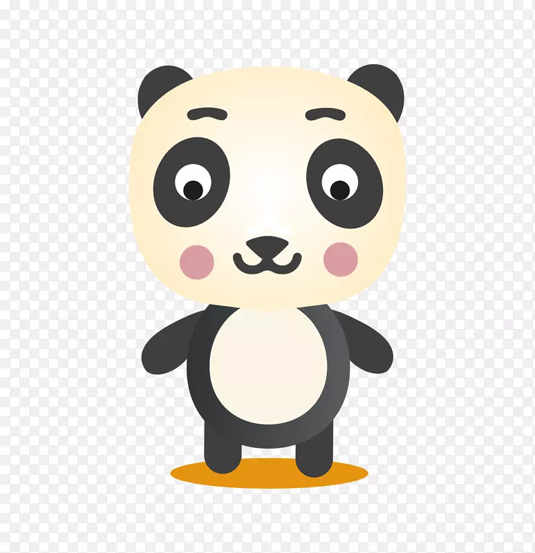 卡通可爱小动物装饰动物头像熊猫