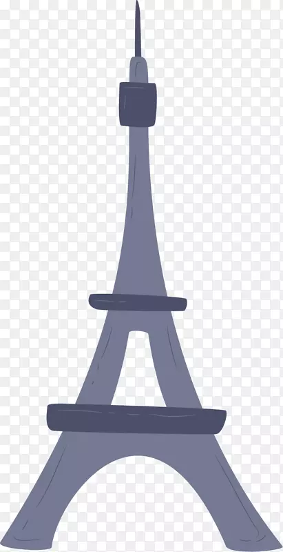 矢量图创意手绘巴黎铁塔