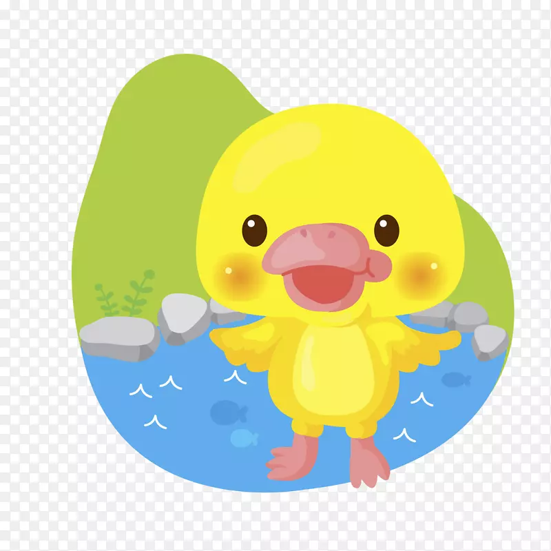 呆萌的小黄鸡免抠图