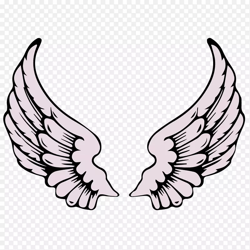 手绘天使的翅膀设计