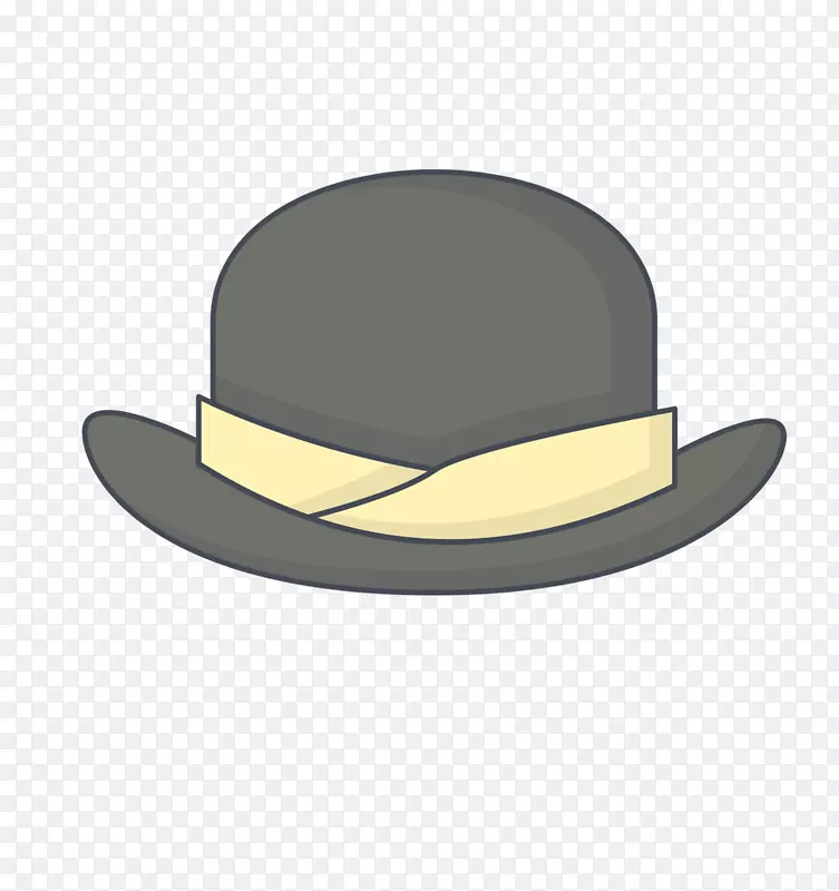 黑色帽子可爱服饰图标