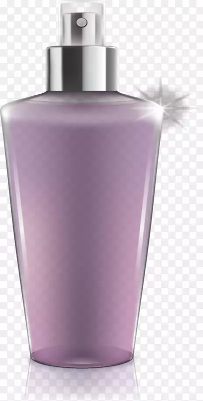 紫色精华液瓶子