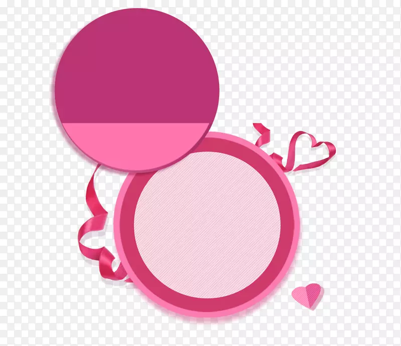 粉红色圆形边框纹理