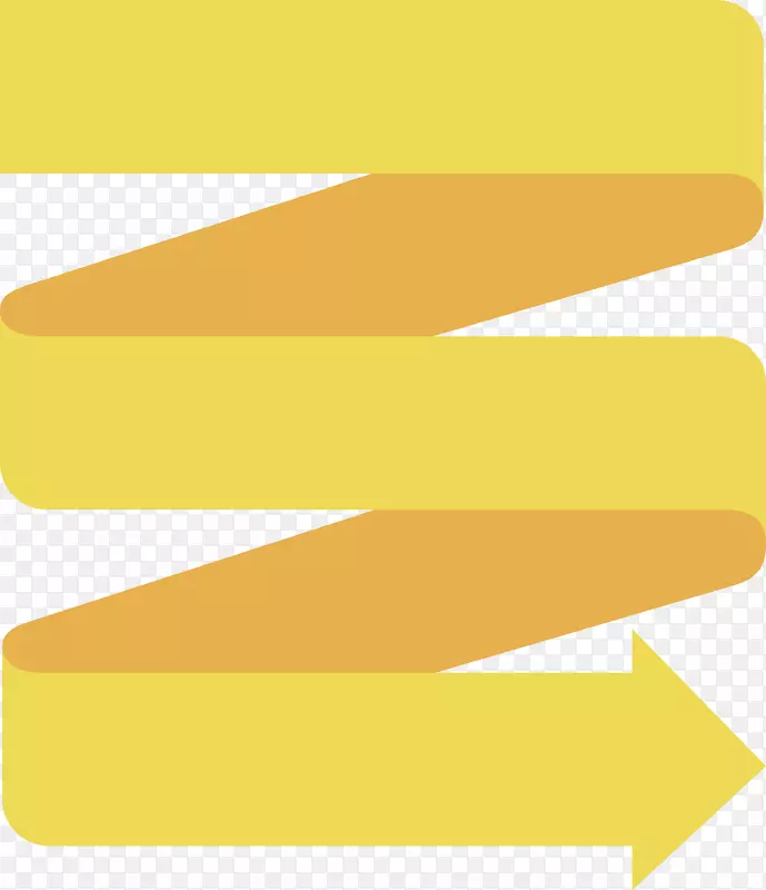 创意黄色螺旋箭头矢量素材