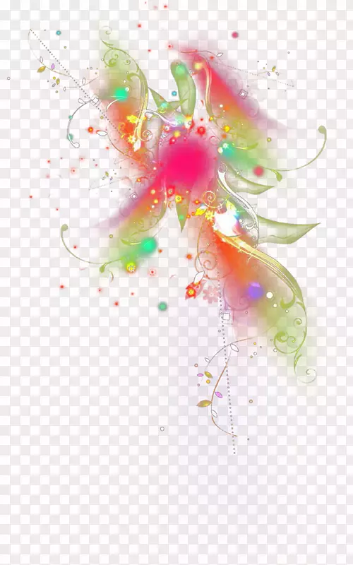 彩色花纹