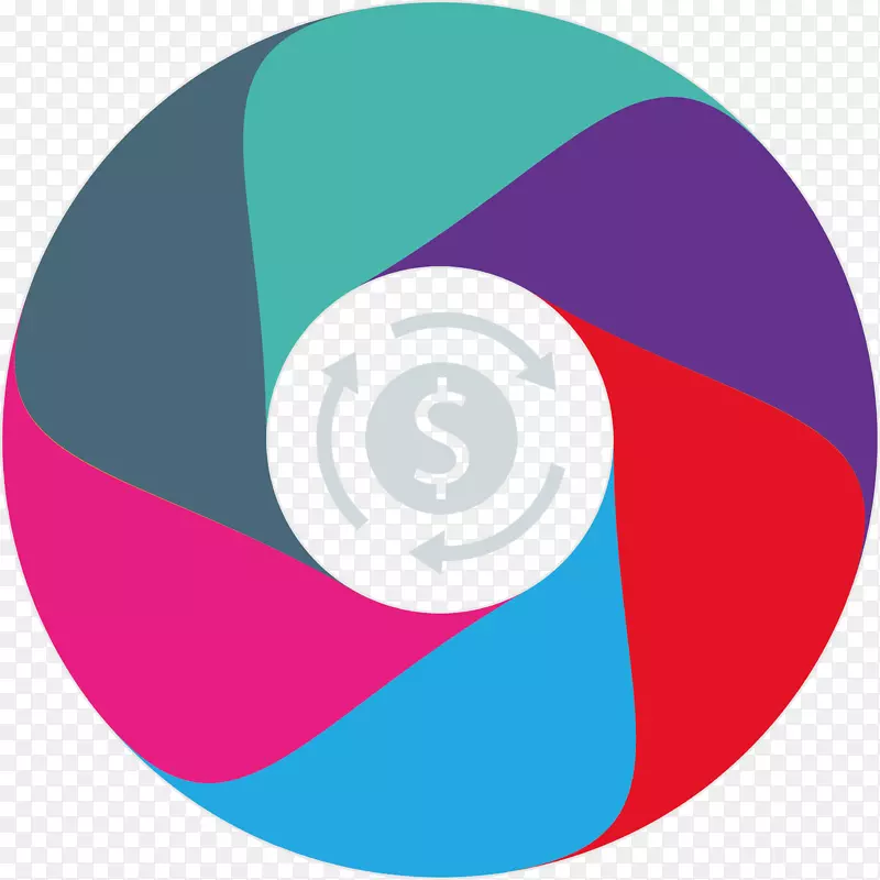 彩色科技金融商务图表