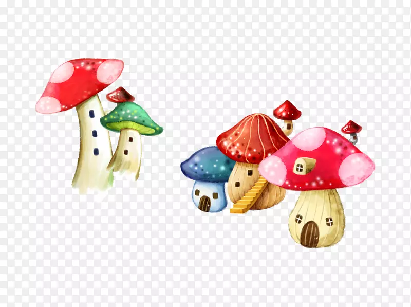 彩色蘑菇