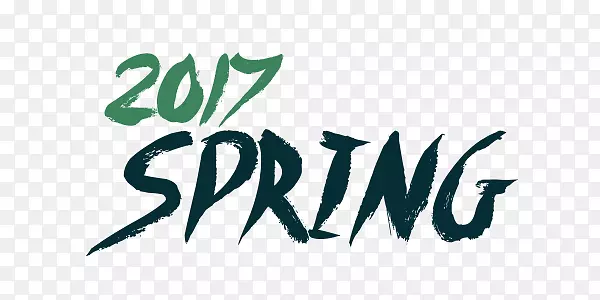 绿色SPring艺术字