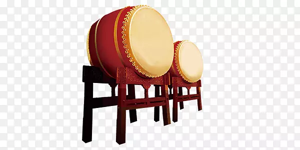 大鼓红色皮鼓