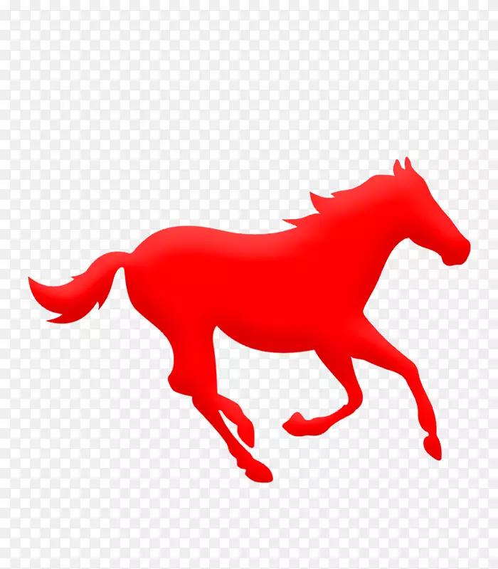 简约经典动物剪纸广告设计马匹