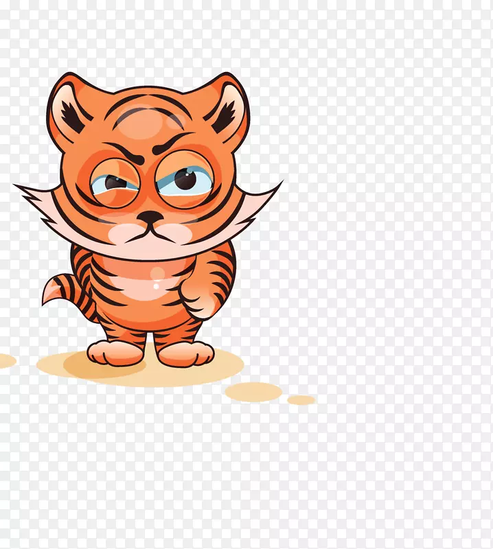 愤怒的小老虎卡通图