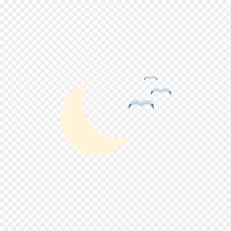 蓝色海鸥和月亮