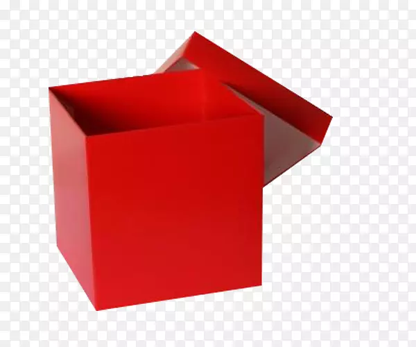 红色的商品包装盒