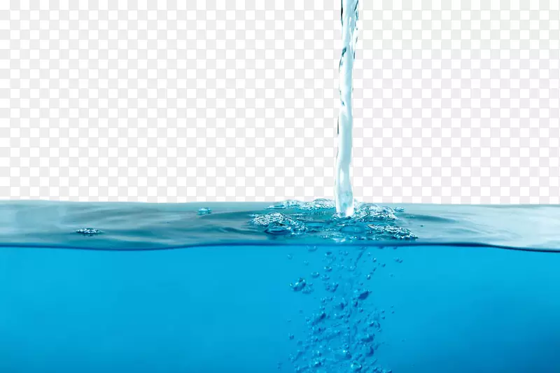 蓝色水面水流