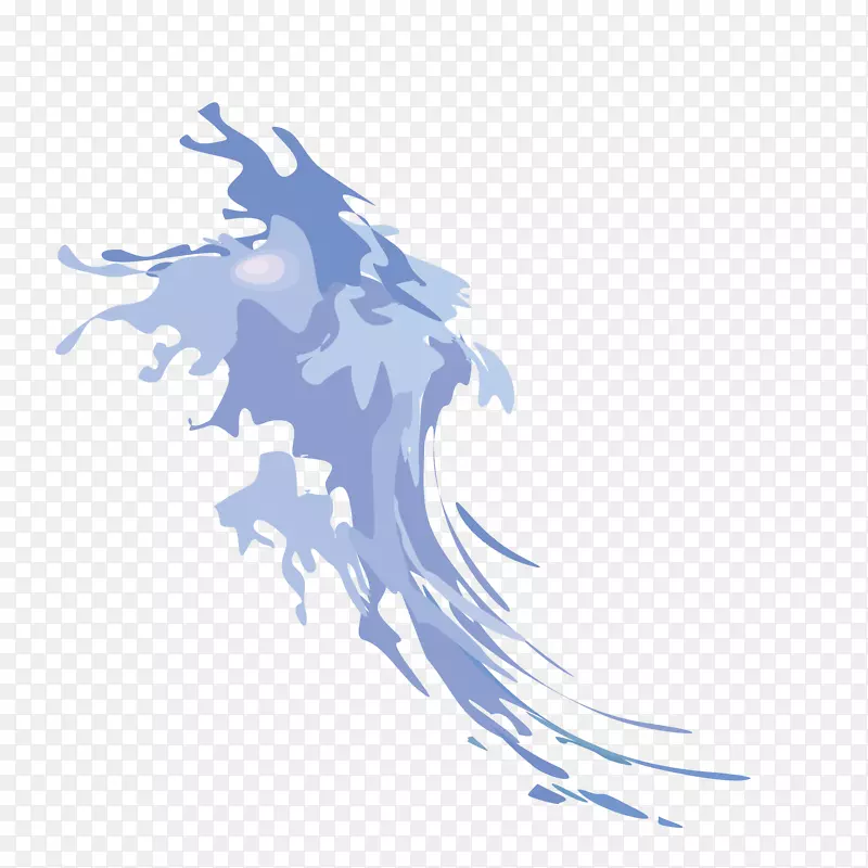 淡紫色卡通水浪装饰PNG图片素材下载_图片编号7404022-PNG素材网