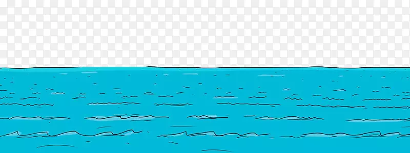 蓝色手绘水面波光