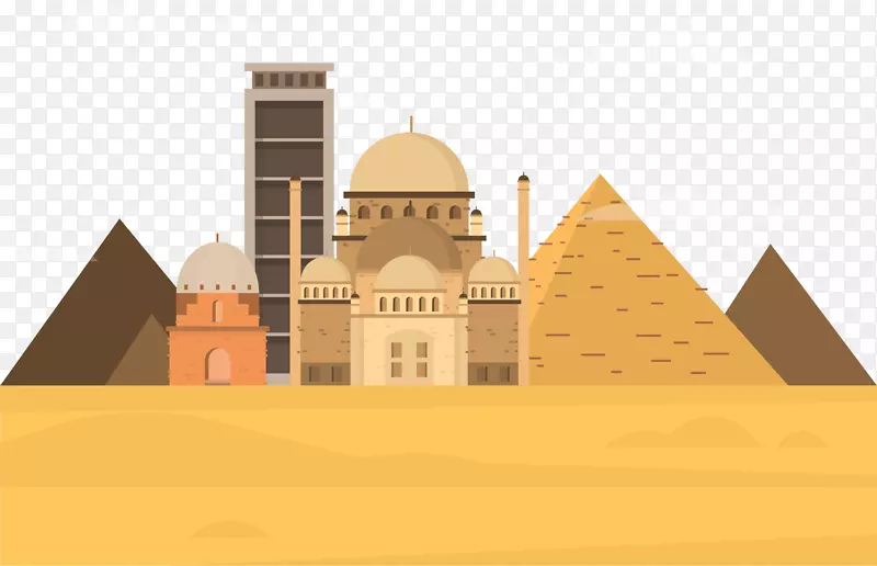 沙漠埃及旅游建筑