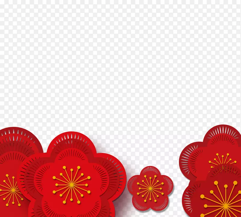 红梅绽开迎新年