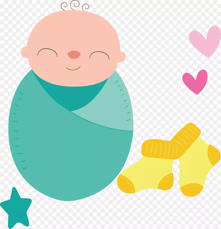 婴儿睡觉袜子卡通可爱婴儿用品设
