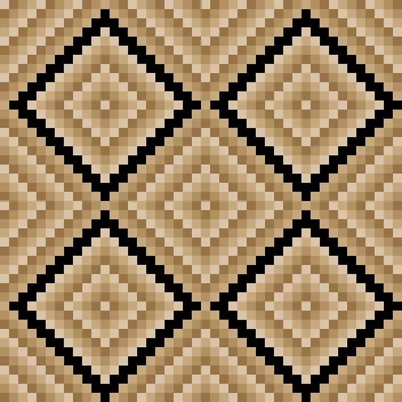格子植绒地毯素材图
