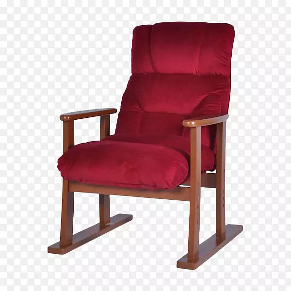 红色舒适靠椅素材