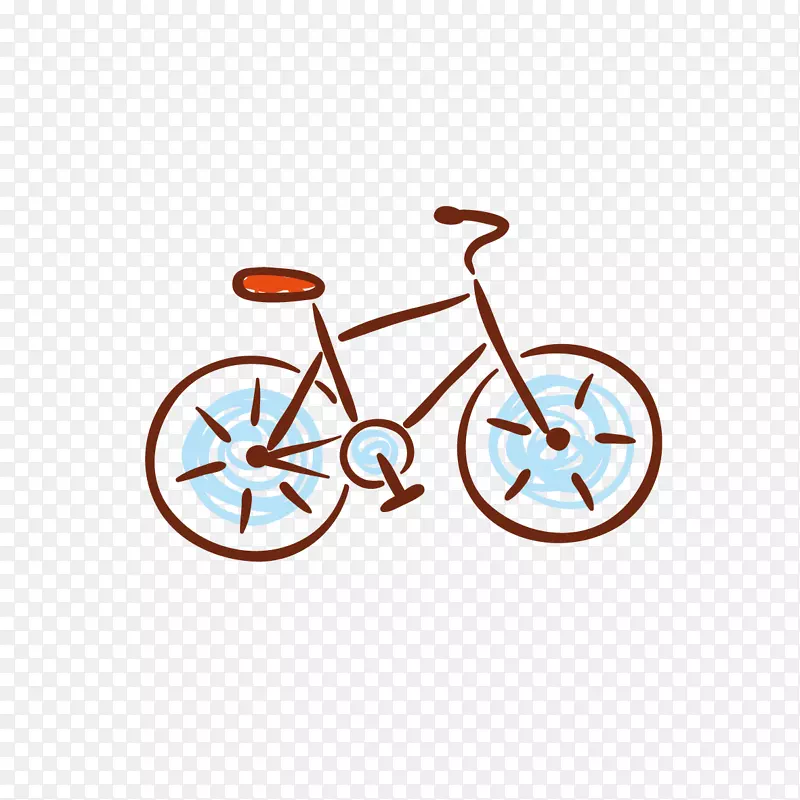 儿童画自行车