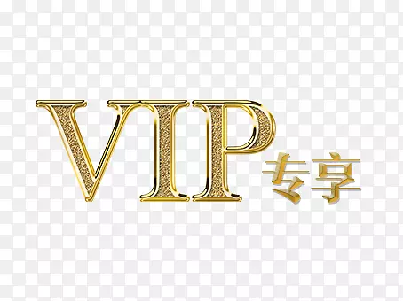 金色立体VIP专享文字图PNG图片素材下载_图片编号7414097-PNG素材网