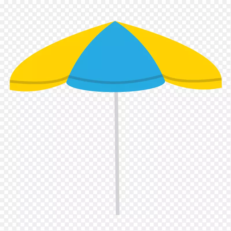 夏天阳光海滩休闲遮阳伞矢量素材
