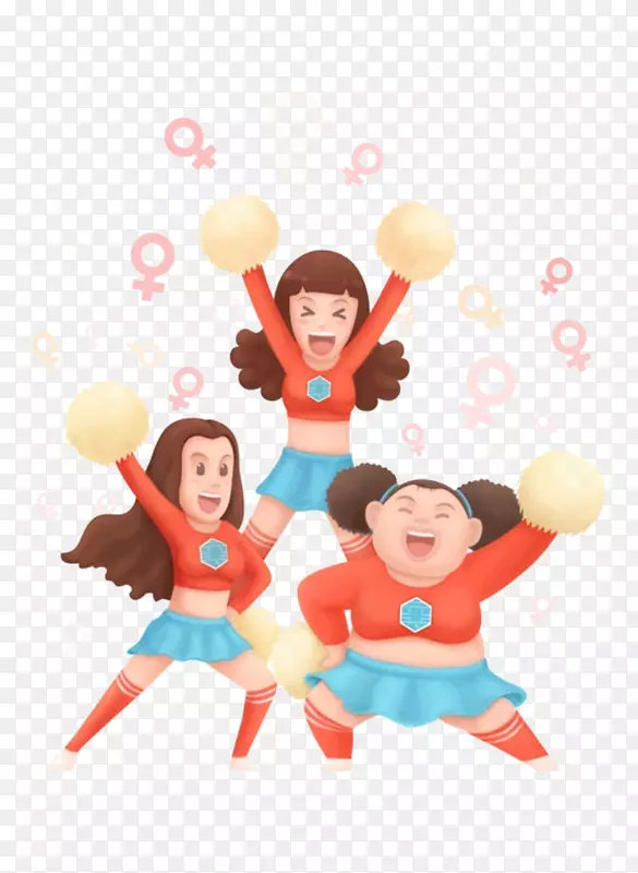 卡通拉拉队PNG图片素材下载_图片编号7415734-PNG素材网