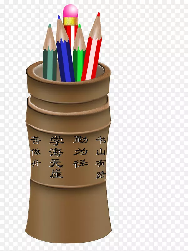 中国文化蕴含笔筒PNG图片素材下载_图片编号7416959-PNG素材网